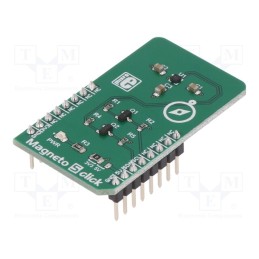 1 pcs x MIKROE - MAGNETO 5 CLICK - Click board, magnetic field sensor, I2C, MMC34160PJ, 3.3VDC,5VDC