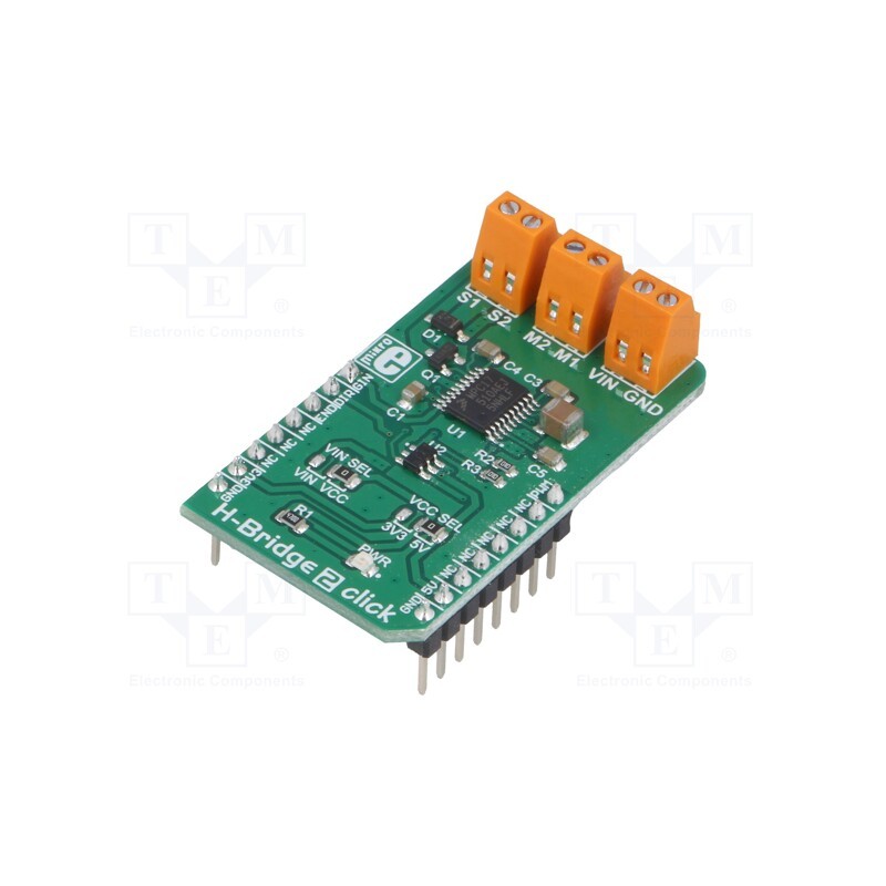1 pcs x MIKROE - H-BRIDGE 2 CLICK - Click board, motor driver,H bridge, GPIO, MPC17510, 3.3VDC,5VDC