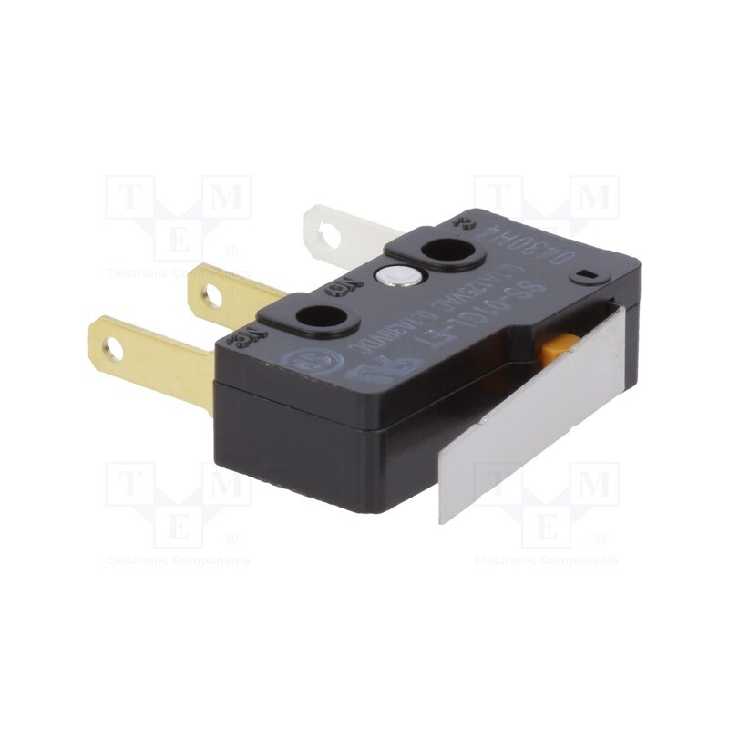 1 pcs x OMRON OCB - SS01GLET - Microswitch SNAP ACTION, 0.1A/125VAC, with lever, SPDT, ON-(ON)