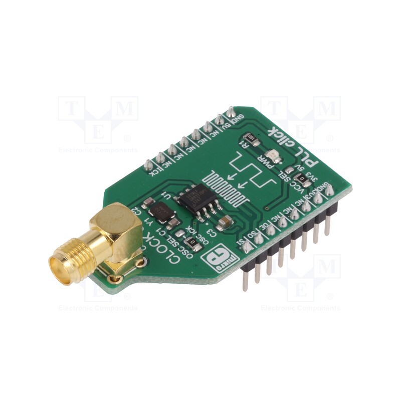 1 pcs x MIKROE - RTC 6 CLICK - Click board, RTC, GPIO, ICS501, prototype board, 3.3VDC,5VDC