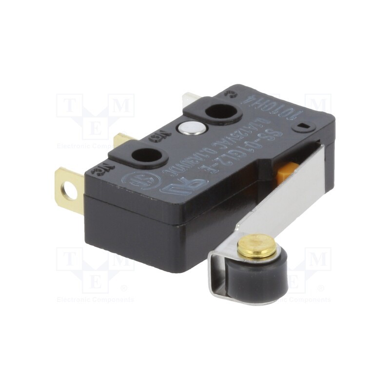 1 pcs x OMRON OCB - SS01GL2E - Microswitch SNAP ACTION, 0.1A/125VAC, with lever (with roller)