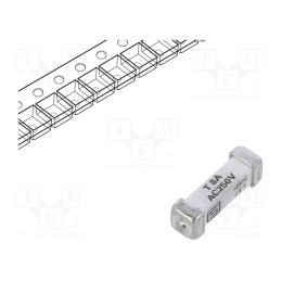500 pcs x SCHURTER - 3403.0175.24 - Fuse: fuse, time-lag, 8A, 250VAC, 125VDC, SMD, ceramic, 3x10.1mm