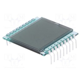 1 pcs x DISPLAY ELEKTRONIK - DE 112-RS-20/6,35 - Display: LCD, 7-segment, STN Positive, No.of dig: 2, 28x30.5x1.1mm