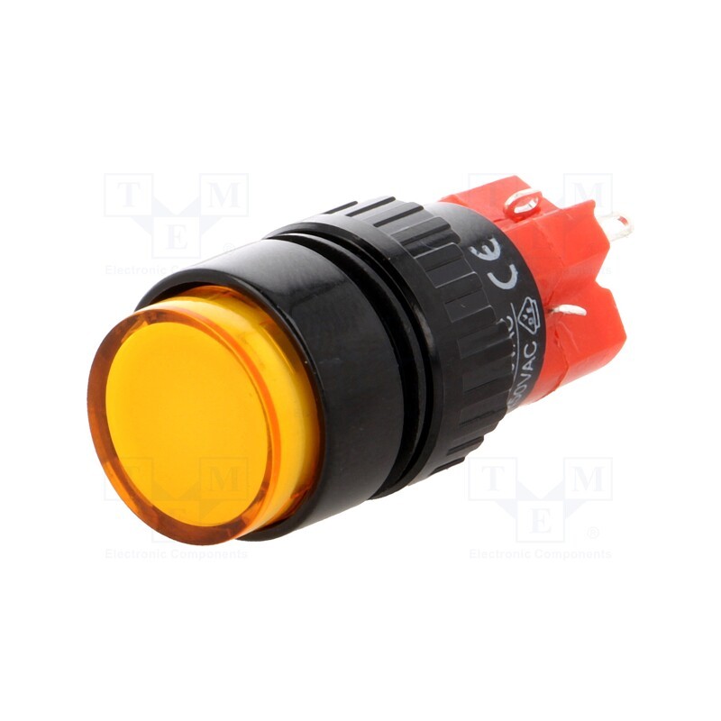 1 pcs x ONPOW - LAS1Y-11Z/O/230V-IP40 - Switch: push-button, Pos: 2, SPDT, 3A/220VAC, 2A/24VDC, ON-ON, IP40