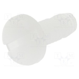 100 pcs x ESSENTRA - 50M025045N008 - Screw, M2.5x8, Head: cheese head, slotted, plastic, natural