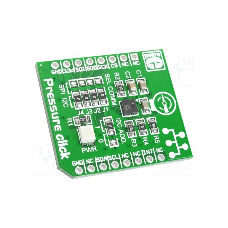 1 pcs x MIKROE - PRESSURE CLICK - Click board, pressure sensor, I2C,SPI, LPS331AP, prototype board