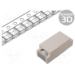 750 pcs x SCHURTER - 3402.0009.22 - Fuse: fuse, quick blow, 1A, 63VAC, 63VDC, SMD, 7.4x3.1mm, copper