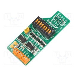 1 pcs x MIKROE - EASYADC - Expansion board, IDC10,screw terminal, Interface: SPI