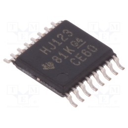 3 pcs x TEXAS INSTRUMENTS - CD74HC123PW - IC: digital, multivibrator,resettable, Ch: 2, CMOS, 2÷6VDC, SMD