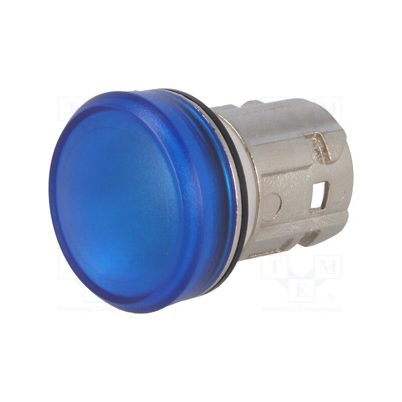 1 pcs x SIEMENS - 3SU1051-6AA50-0AA0 - Control lamp, 22mm, 3SU1.5, -25÷70°C, Ø22mm, IP67, blue, Kind: flat
