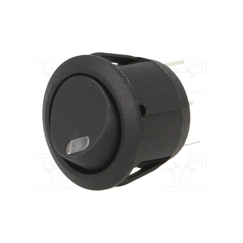 1 pcs x SWITCH COMPONENTS - RA3-1A-DC-2-RL - ROCKER, SPST, Pos: 2, ON-OFF, 20A/14VDC, black, LED, Rcont max: 50mΩ