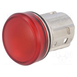 1 pcs x SIEMENS - 3SU1051-6AA20-0AA0 - Control lamp, 22mm, 3SU1.5, -25÷70°C, Ø22mm, IP67, red, Kind: flat