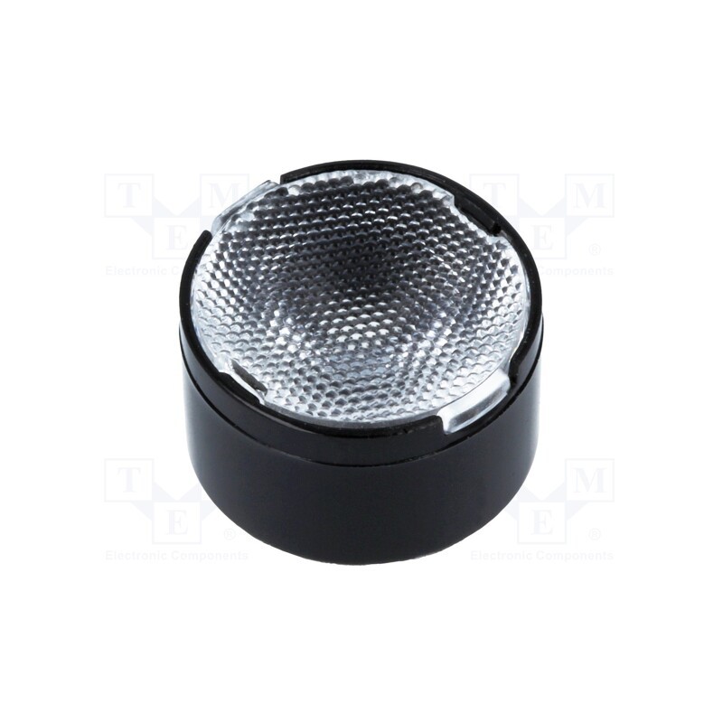 1 pcs x LEDIL - CA11017_TINA2-M - LED lens, round, plexiglass PMMA, transparent, 26÷32°, H: 9.7mm