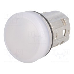 1 pcs x SIEMENS - 3SU1051-6AA60-0AA0 - Control lamp, 22mm, 3SU1.5, -25÷70°C, Ø22mm, IP67, white, Kind: flat