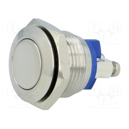 1 pcs x ONPOW - GQ16F-10/S - Switch: vandal resistant, Pos: 2, SPST-NO, 2A/36VDC, IP65, OFF-(ON)