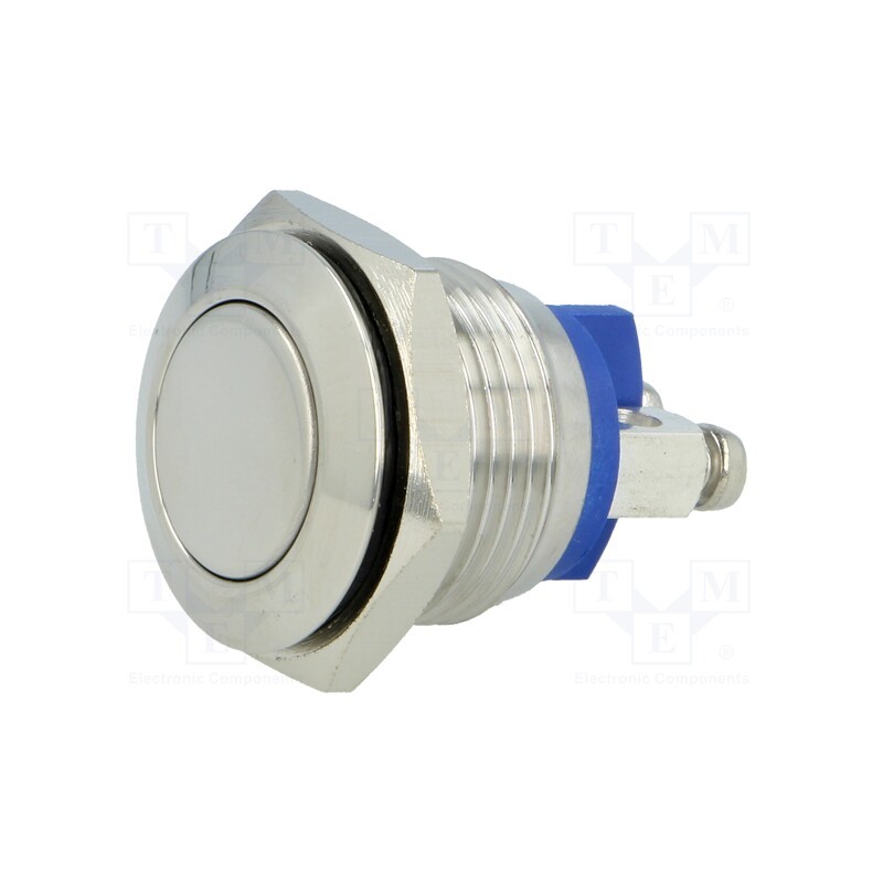1 pcs x ONPOW - GQ16F-10/S - Switch: vandal resistant, Pos: 2, SPST-NO, 2A/36VDC, IP65, OFF-(ON)