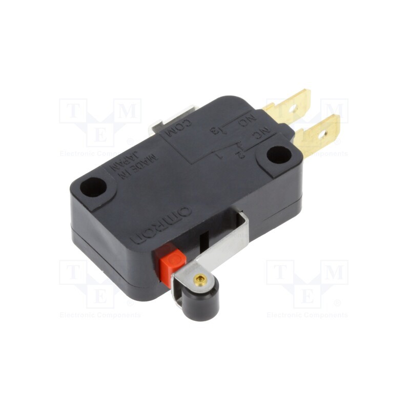 1 pcs x OMRON OCB - VX-015-1C23 - Microswitch SNAP ACTION, 0.1A/30VDC, SPDT, Rcont max: 50mΩ, Pos: 2