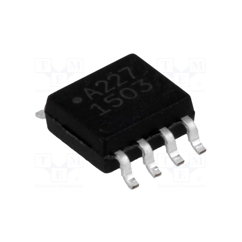 1 pcs x BROADCOM (AVAGO) - ACPL-227-500E - Optocoupler, SMD, Ch: 2, OUT: transistor, Uinsul: 3.75kV, Uce: 80V