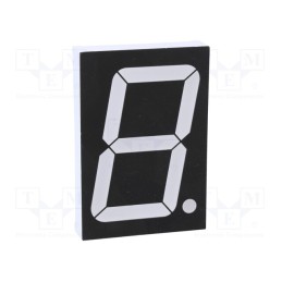 1 pcs x WENRUN - LSD230AUE-101A-01 - Display: LED, 7-segment, 58.42mm, 2.3', No.char: 1, red, 28mcd