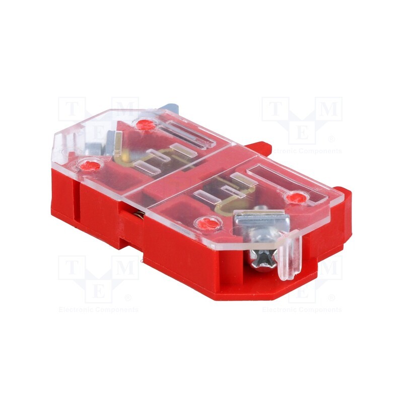 1 pcs x PROMET - EF22GY - Contact block, 22mm, NEF22, -15÷30°C, front fixing, Contacts: NC