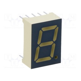 1 pcs x KINGBRIGHT ELECTRONIC - SC52-11SURKWA - Display: LED, 7-segment, 13.2mm, 0.52', No.char: 1, red, 52÷110mcd