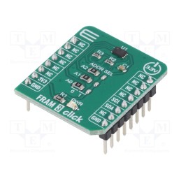 1 pcs x MIKROE - FRAM 3 CLICK - Click board, FRAM memory, I2C, MB94R330, prototype board, 3.3VDC