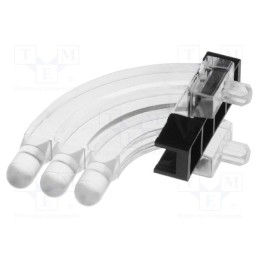 1 pcs x MENTOR - 1276.1003 - Fiber for LED, round, Ø3mm, No.of mod: 3, Front: convex