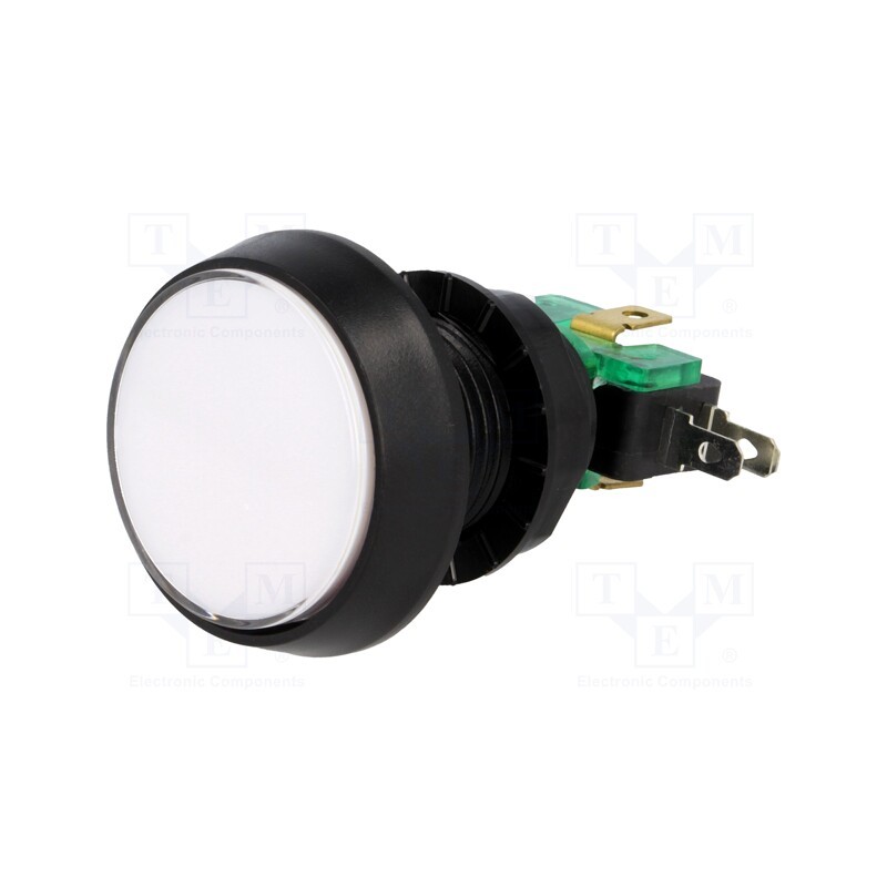 1 pcs x HIGHLY ELECTRIC- Switch: push-button, Pos: 2, SPDT, 10A/250VAC, ON-(ON), Illumin: LED
