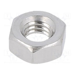 100 pcs x KRAFTBERG - M4/D934-A4 - Nut, hexagonal, M4, 0.7, acid resistant steel A4, H: 3.2mm, 7mm