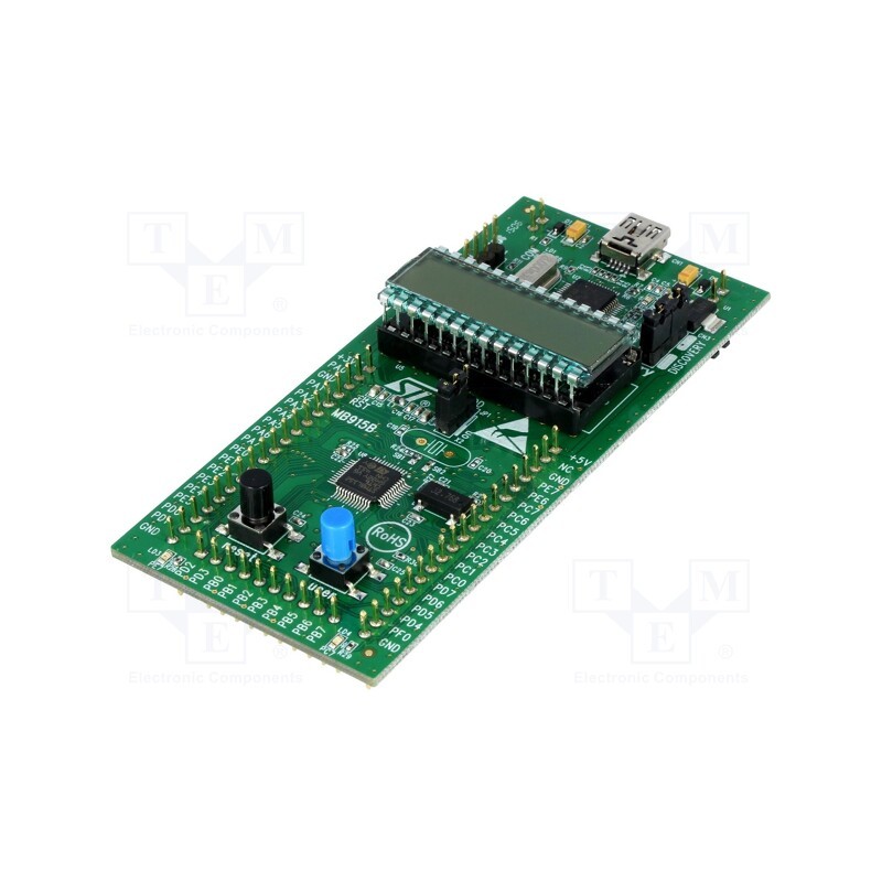 1 pcs x STMicroelectronics - STM8L-DISCOVERY - Dev.kit: STM8, STM8L152C6T6, pin strips,USB B mini
