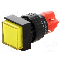 1 pcs x ONPOW - LAS1F-11Z/Y/24V-IP40 - Switch: push-button, Pos: 2, SPDT, 3A/250VAC, 2A/24VDC, ON-ON, IP40