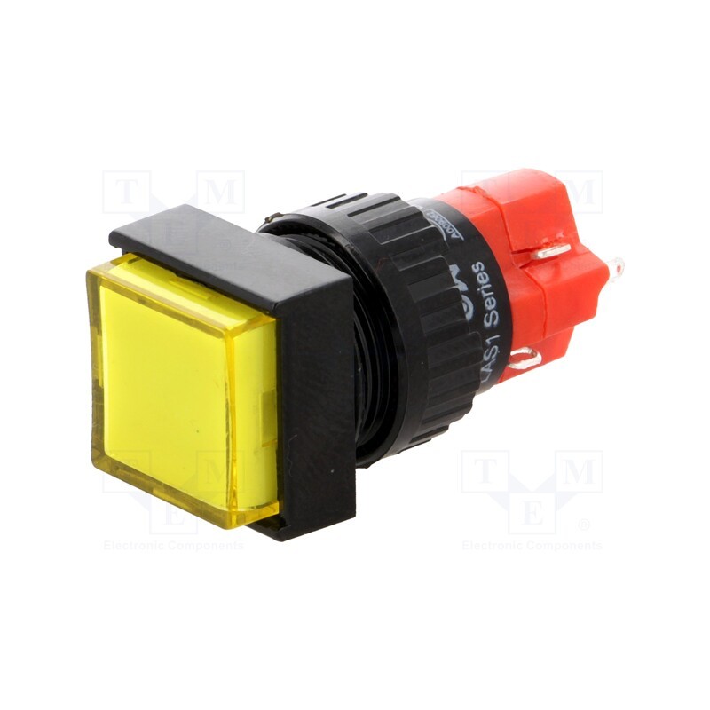 1 pcs x ONPOW - LAS1F-11Z/Y/24V-IP40 - Switch: push-button, Pos: 2, SPDT, 3A/250VAC, 2A/24VDC, ON-ON, IP40