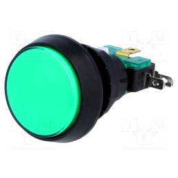1 pcs x HIGHLY ELECTRIC- Switch: push-button, Pos: 2, SPDT, 10A/250VAC, ON-(ON), Illumin: LED