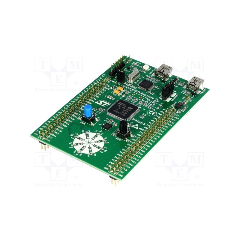 1 pcs x STMicroelectronics - STM32F3DISCOVERY - Dev.kit: STM32, L3GD20,LSM303DLHC,STM32F303VCT6