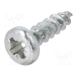100 pcs x BOSSARD - 5402819 - Screw, 4x15, Head: cheese head, Pozidriv, PZ2, steel, zinc, SPAX®