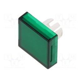 1 pcs x EAO - 61-9671.5 - Actuator lens, 22mm, 61, transparent,green, plastic, 18x18mm