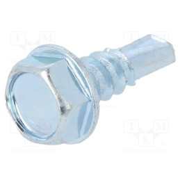 100 pcs x BOSSARD - 1394657 - Screw, for metal, with flange, 4.2x13, Head: hexagonal, 7mm, zinc