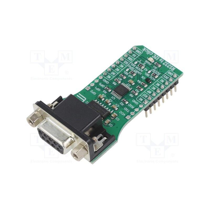 1 pcs x MIKROE - RS232 TO I2C CLICK - Click board, converter, I2C, ZDU0110RFX, prototype board