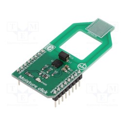 1 pcs x MIKROE - MOISTURE CLICK - Click board, humidity sensor, I2C, FDC2112, prototype board
