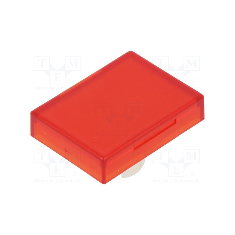 1 pcs x EAO - 61-9681.2 - Actuator lens, 22mm, 61, red,transparent, plastic, 18x24mm