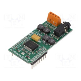 1 pcs x MIKROE - AUDIOAMP 2 CLICK - Click board, amplifier, GPIO, TDA7491, prototype board