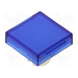 1 pcs x EAO - 61-9671.6 - Actuator lens, 22mm, 61, blue,transparent, plastic, 18x18mm