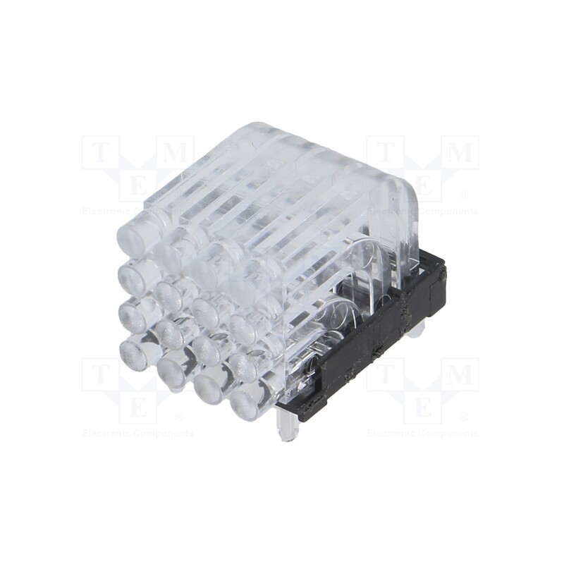 1 pcs x MENTOR - 1296.2044 - Fiber for LED, round, Ø2mm, No.of mod: 16, Front: convex