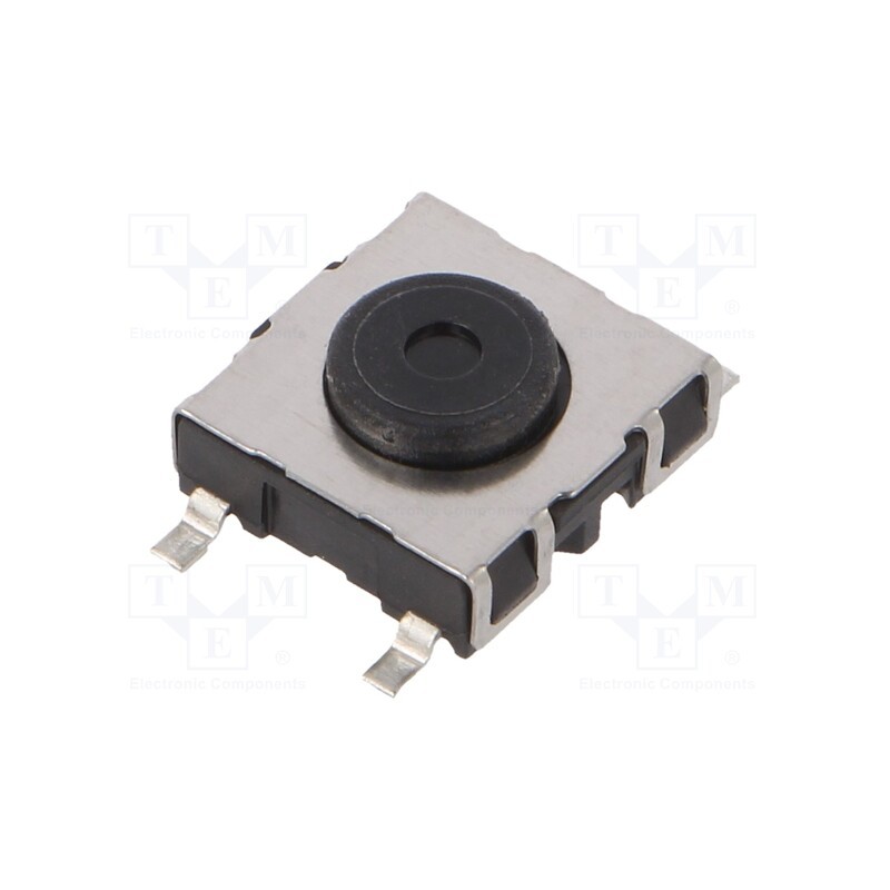 1 pcs x SCHURTER - 1241.1606.11 - Microswitch TACT, SPST-NO, Pos: 2, 0.05A/42VDC, SMD, 2.2N, 4.95mm