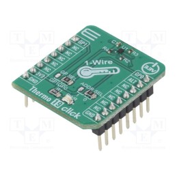 1 pcs x MIKROE - THERMO 19 CLICK - Click board, temperature sensor, 1-wire, MAX31825, 3.3VDC