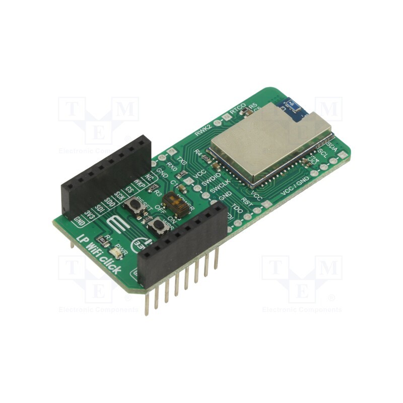 1 pcs x MIKROE - LP WIFI CLICK - Click board, WiFi, GPIO,I2C,SPI,UART, DA16200MOD-AAC4WA32
