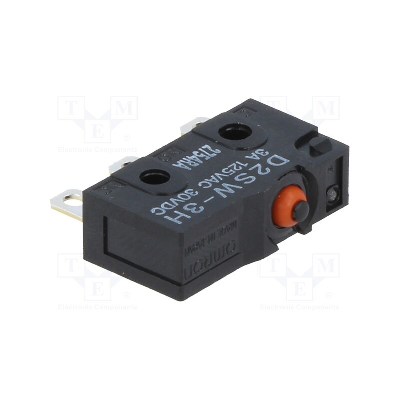1 pcs x OMRON OCB - D2SW-3H - Microswitch SNAP ACTION, 3A/125VAC, 3A/30VDC, without lever