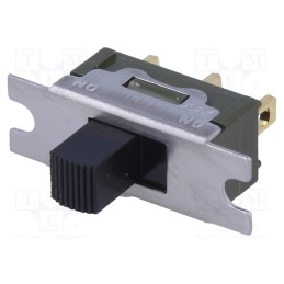 1 pcs x NKK SWITCHES - MS12AFG01 - Switch: slide, Pos: 2, SPDT, 0.01A/28VAC, 0.4A/28VDC, ON-ON, MS