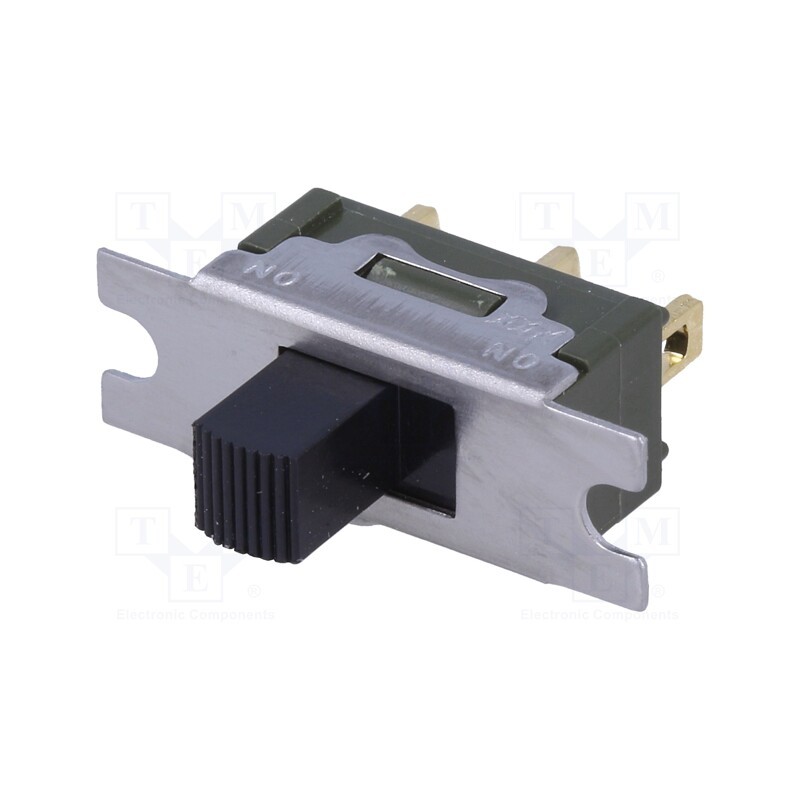 1 pcs x NKK SWITCHES - MS12AFG01 - Switch: slide, Pos: 2, SPDT, 0.01A/28VAC, 0.4A/28VDC, ON-ON, MS