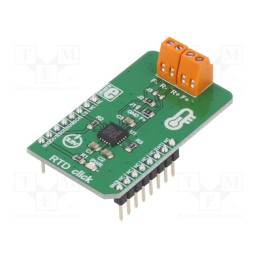 1 pcs x MIKROE - RTD CLICK - Click board, resistance meter, GPIO,SPI, MAX31865, 3.3VDC